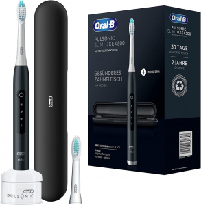 Braun Oral-B Pulsonic Slim Luxe 4500 Matte Black szónikus fogkefe